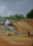 Balles de paille - Paysages huile