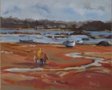 Marée basse à Renote - Paysages huile