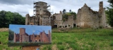 Ruines du château de Coët-Candec (Morbihan) - Paysages huile